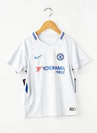 T-shirt sérigraphie floquée manches courtes blanc NIKE garçon