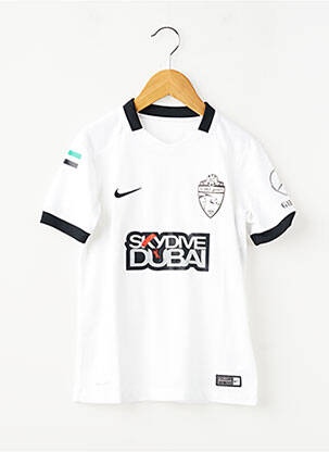 T-shirt sport football manches courtes blanc NIKE garçon