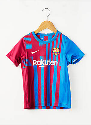 T-shirt sport football manches courtes bleu NIKE garçon