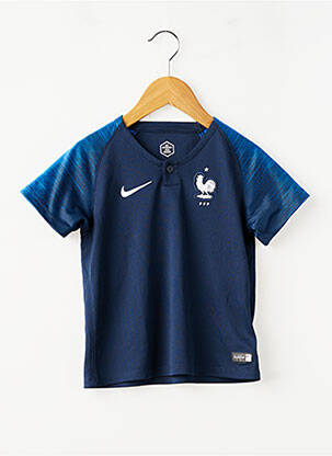 T-shirt coupe droite manches courtes bleu NIKE garçon