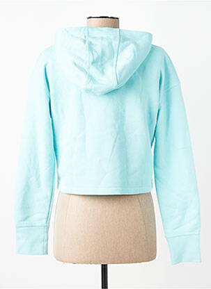 Sweat-shirt à capuche tissage tissage lurex manches longues bleu NIKE fille