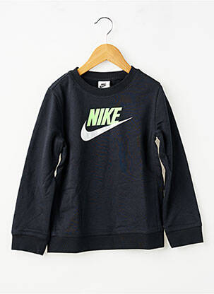 Sweat-shirt sérigraphie manches longues noir NIKE enfant