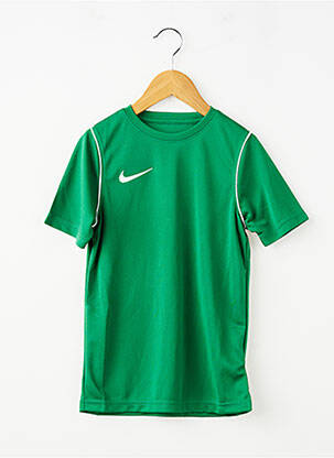 T-shirt sport football manches courtes vert NIKE garçon
