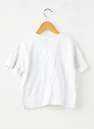 T-shirt coupe droite manches courtes gris NIKE fille