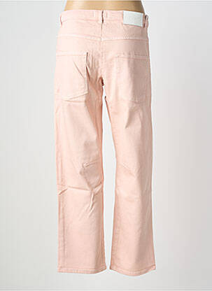 Jeans coupe droite poches rose REIKO femme