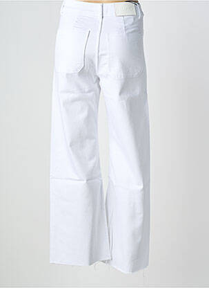 Jean coupe flare stretch taille haute blanc REIKO femme