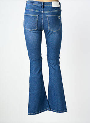 Jean coupe flare stretch taille haute bleu REIKO femme