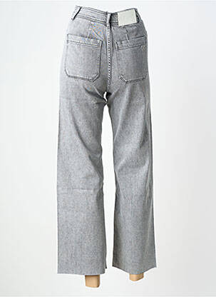 Jeans coupe large stretch taille haute gris REIKO femme
