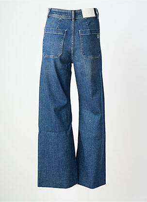 Jeans coupe large stretch taille haute bleu REIKO femme