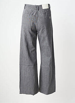 Jeans coupe large stretch taille haute gris REIKO femme