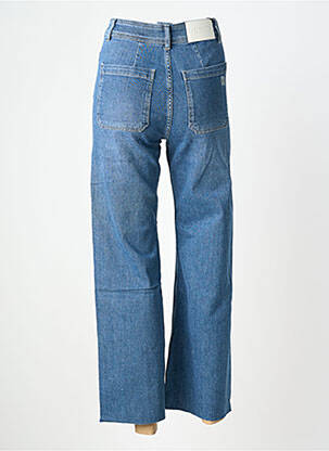 Jeans coupe large stretch taille haute bleu REIKO femme