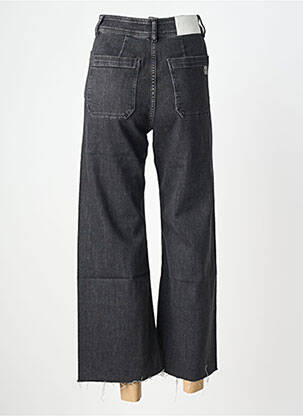 Jeans coupe large stretch taille haute noir REIKO femme