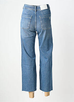 Jeans coupe large stretch taille haute bleu REIKO femme