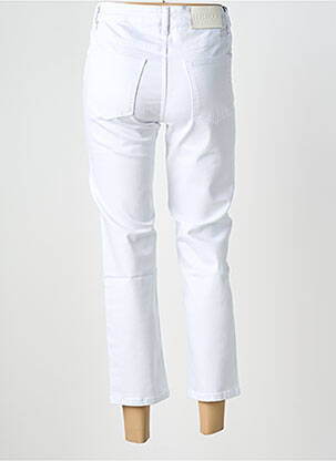 Jeans coupe slim stretch taille haute blanc REIKO femme