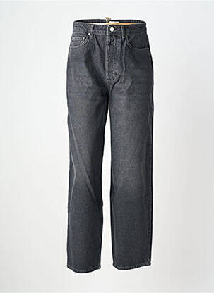 Jeans coupe droite taille haute taille haute noir REIKO femme