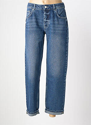 Jeans coupe droite stretch taille normale bleu REIKO femme