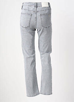 Jeans coupe slim stretch taille haute gris REIKO femme