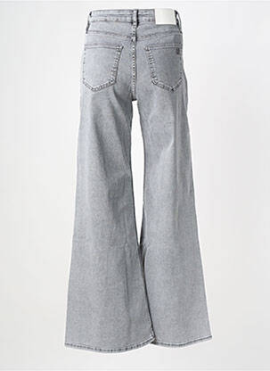 Jean coupe flare stretch taille haute gris REIKO femme