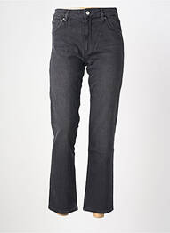 Jeans coupe droite taille haute taille haute noir REIKO femme