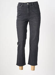 Jeans coupe slim stretch taille haute noir REIKO femme