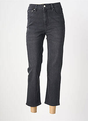 Jeans coupe slim stretch taille haute noir REIKO femme