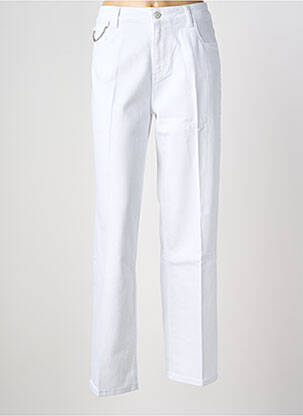 Jeans coupe droite stretch taille normale blanc REIKO femme