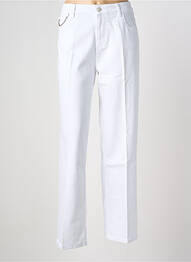 Jeans coupe droite stretch taille normale blanc REIKO femme