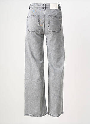 Jeans coupe large stretch taille normale gris clair REIKO femme