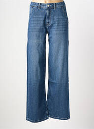 Jeans coupe large stretch taille normale bleu REIKO femme