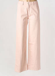 Jeans coupe large taille haute taille haute rose REIKO femme
