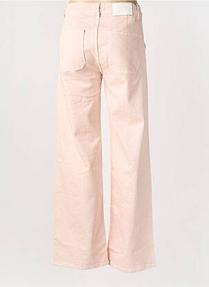 Jeans coupe large taille haute taille haute rose REIKO femme