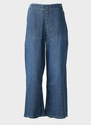 Jeans coupe large stretch taille haute bleu REIKO femme