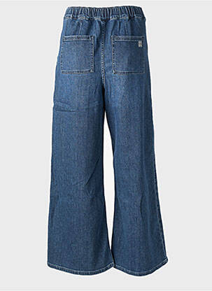 Jeans coupe large stretch taille haute bleu REIKO femme