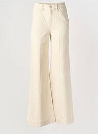 Jean coupe flare taille haute taille haute beige REIKO femme