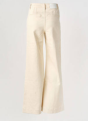 Jean coupe flare taille haute taille haute beige REIKO femme
