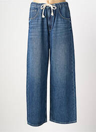 Jeans coupe large stretch taille normale bleu REIKO femme
