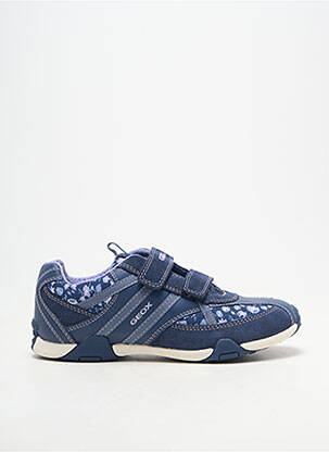 Baskets fermeture scratch bout rond bleu GEOX fille
