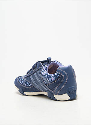 Baskets fermeture scratch bout rond bleu GEOX fille