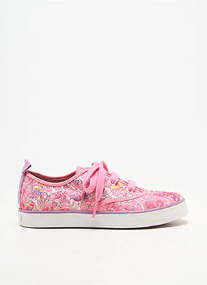 Baskets impression bout rond rose GEOX fille