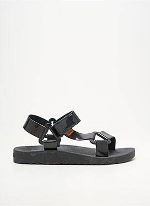 Sandales/nu pieds tissage satiné talon plat jusqu'à 3cm noir CACATOÈS femme