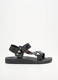 Sandales/nu pieds tissage satiné talon plat jusqu'à 3cm noir CACATOÈS femme