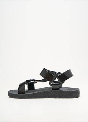 Sandales/nu pieds tissage satiné talon plat jusqu'à 3cm noir CACATOÈS femme
