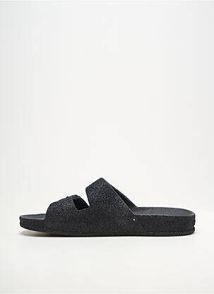 Mules/sabots bout ouvert talon plat jusqu'à 3cm noir CACATOÈS femme