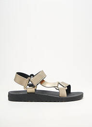 Sandales/nu pieds tissage satiné talon plat jusqu'à 3cm beige CACATOÈS femme