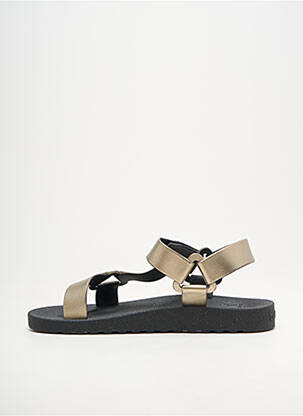 Sandales/nu pieds tissage satiné talon plat jusqu'à 3cm beige CACATOÈS femme