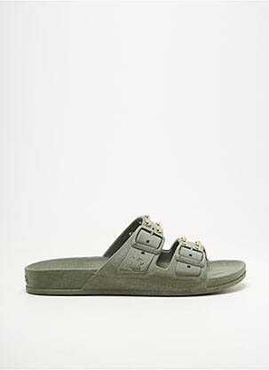 Mules/sabots tissage satiné talon plat jusqu'à 3cm vert CACATOÈS femme