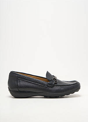 Mocassins bout carré talon plat jusqu'à 3cm noir GEOX femme