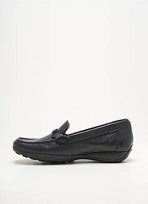 Mocassins bout carré talon plat jusqu'à 3cm noir GEOX femme