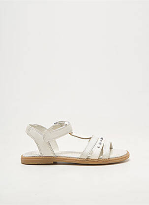 Sandales/nu pieds chiquet chiquet blanc GEOX fille