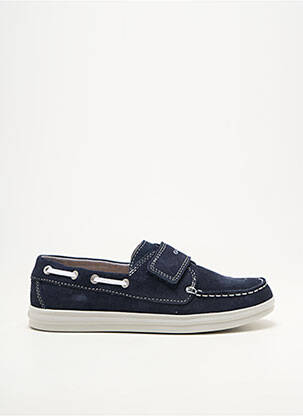 Chaussures bâteau bout rond bout rond bleu GEOX garçon
